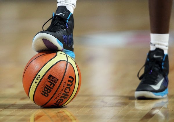 Basketball Under Foot
